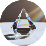 cristal réfléchissant la lumière illustration du coaching pour femmes par Caroline Henry